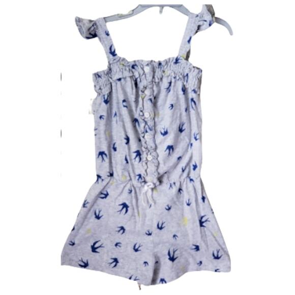 2 FOR $5 SALE Next Blue Gray And Yellow Sleeveless Romper Size 4/5 - Picture 2 of 12